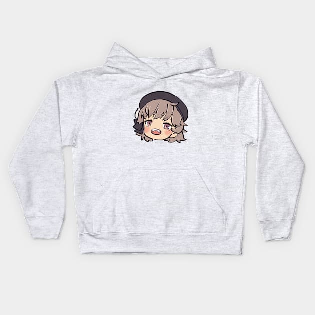 happy chibi hatoba tsugu Kids Hoodie by mudwizard